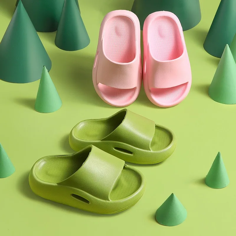 

2021 Summer Solid Children's Slippers Wear Shoes For Boys And Girls At Home Indoor Outdoor Baby In Kindergarten Kids Slippers