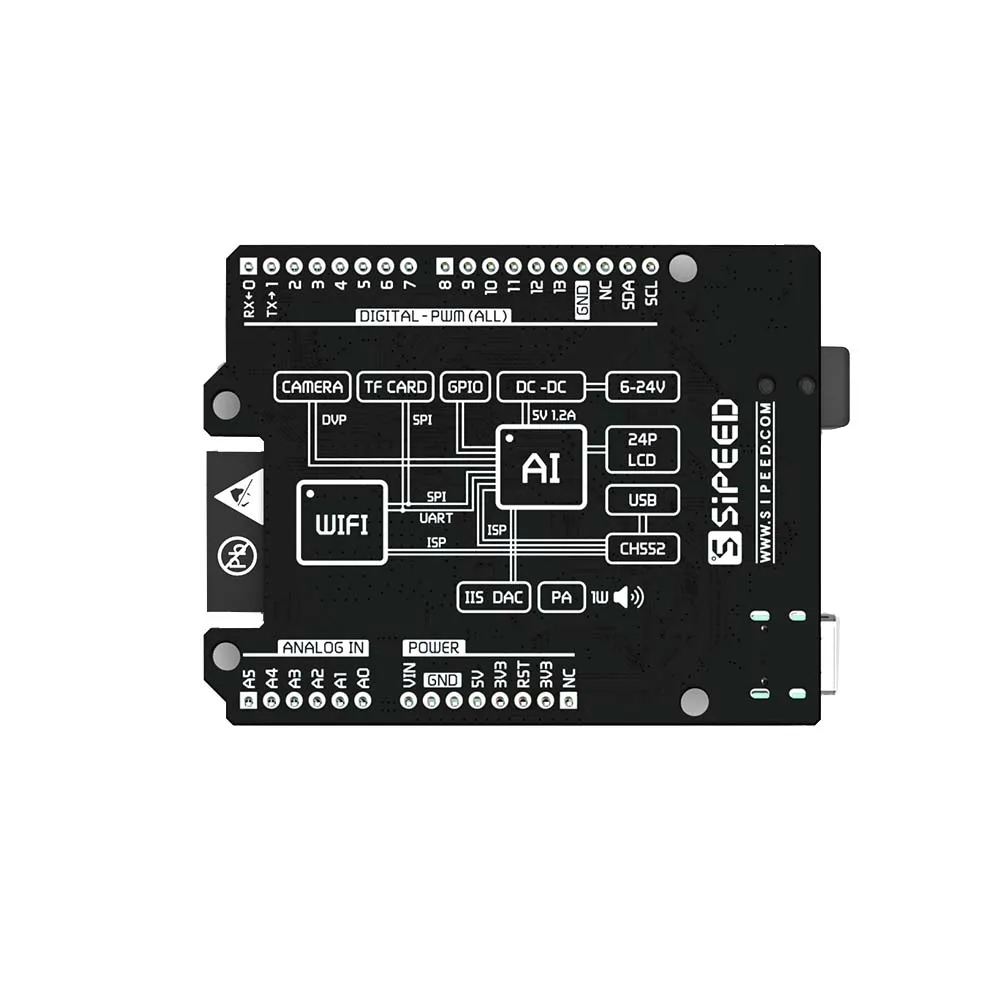 Maixino AI искусственный интеллект k210 Плата развития RISC-V + lOT ESP32 Sipeed | Электроника