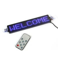 12v car led programmable sign moving scrolling message lamp holder car display board screen