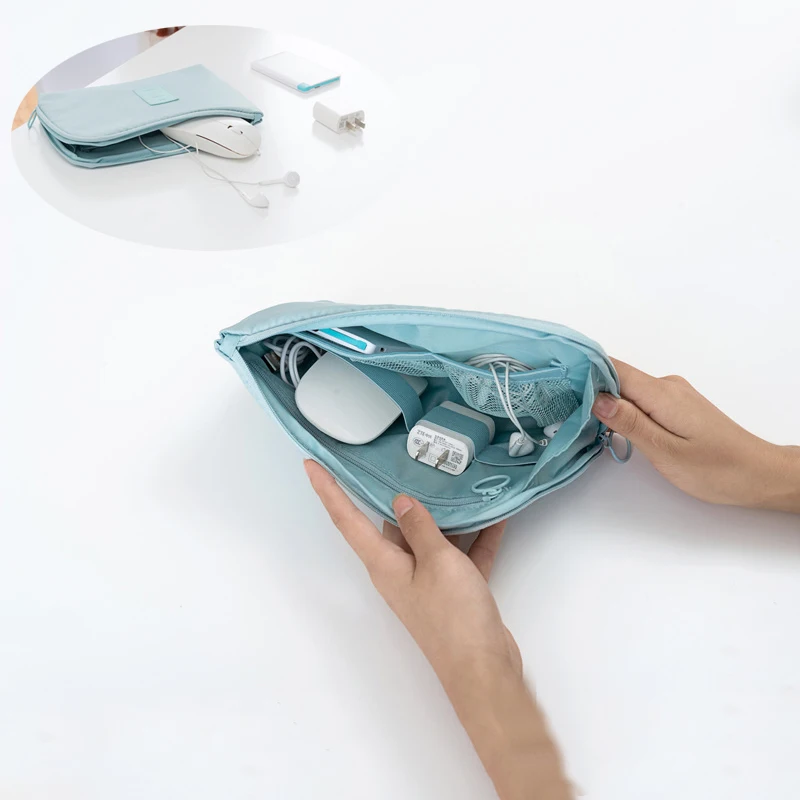 

Portable Travel Storage Bag USB Cable Memory Card Charger HDD Pouch Storage Bag Multifunctional Zipper Pouch