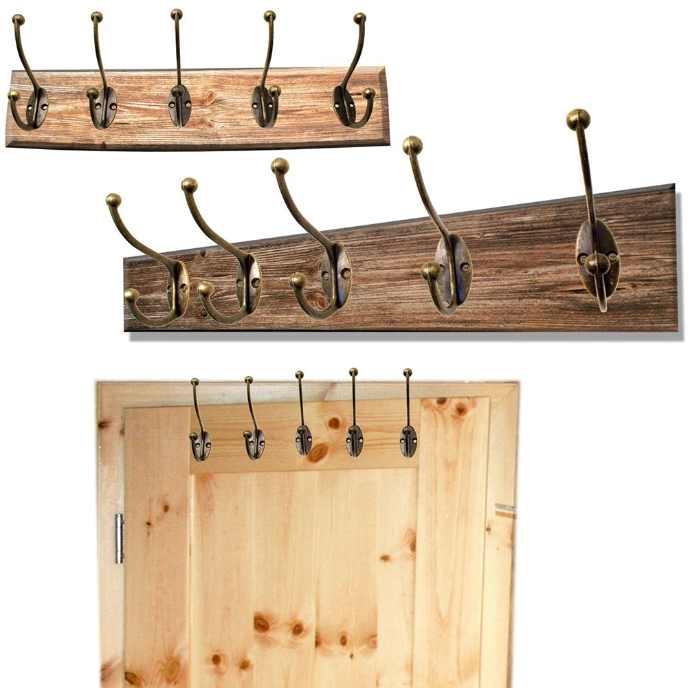 Винтажная бронзовая домашняя мебель платяной шкаф Настенные Крючки вешалка для