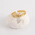 Уникальное индивидуальное кольцо Cazador с именем для женщин и девушек, ювелирное изделие из нержавеющей стали, кольца с именем семьи, свадебные подарки на день матери
