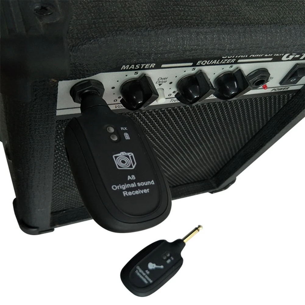 

2020 Hot USB Built-in Rechargeable UHF Guitar Wireless Audio Transmission Receiver Transmitter System for Electric Guitar