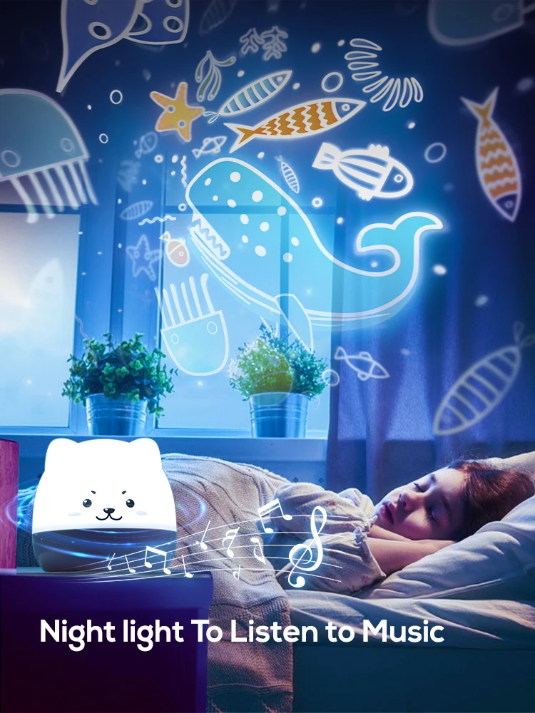 Звездный прожектор светильник Ной музыкальный светодиодный для детей USB