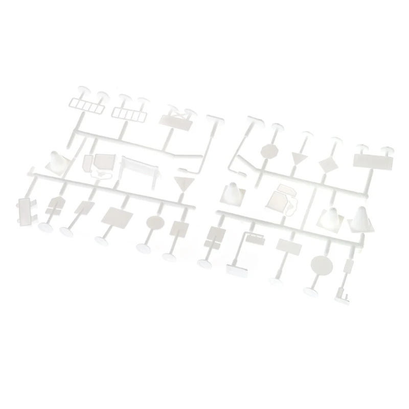 56 шт./компл. DIY Модель сцена Игрушка дорожный знак Y4UD|Архитектура / Дом &quotсделай