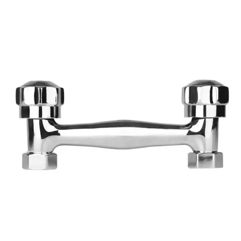 

Смеситель для душа с двойной ручкой, настенный кран для ванной комнаты, быстросъемный клапан для горячей и холодной воды