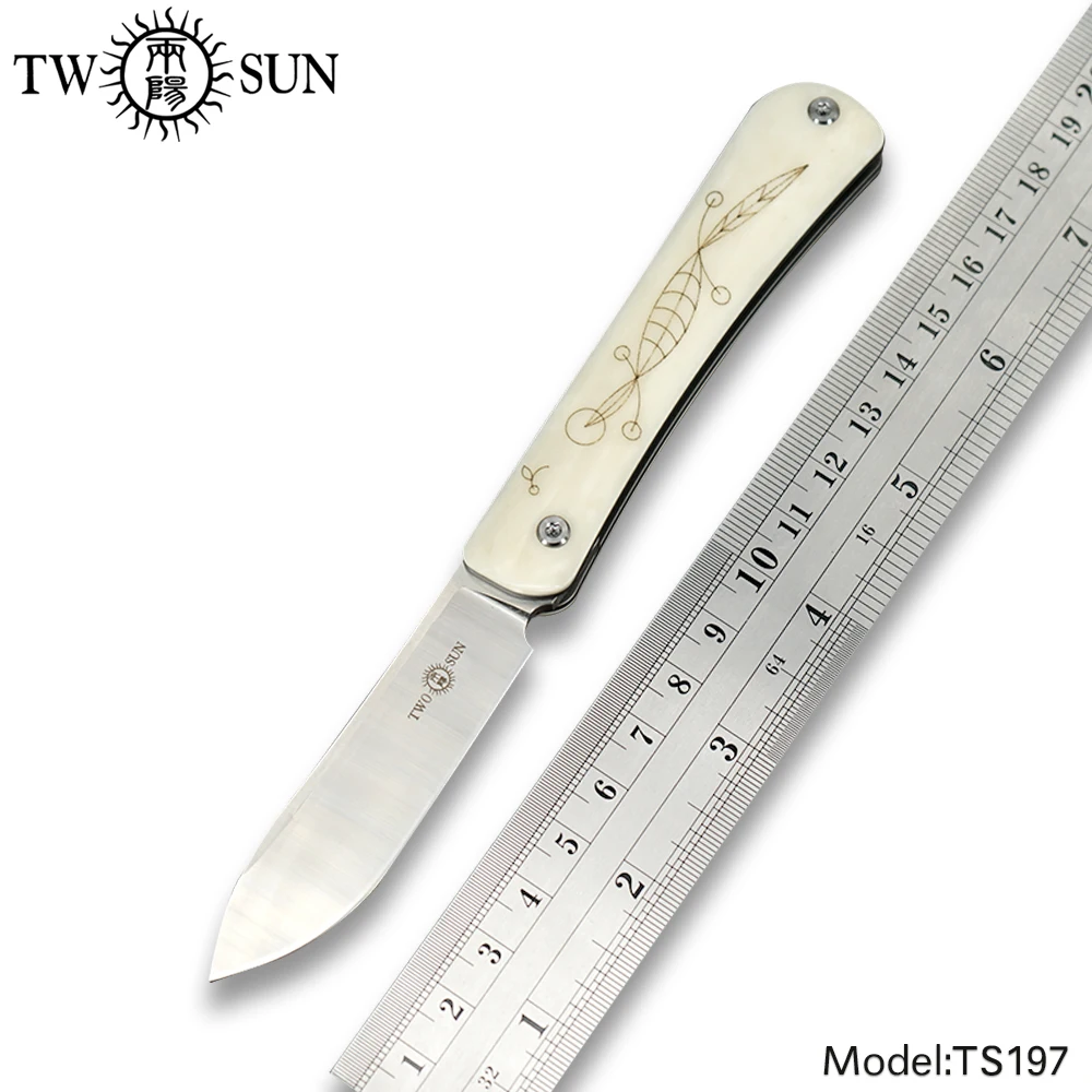 Нож комбинация TWOSUN M390 карманный складной нож Походный охотничий инструмент для