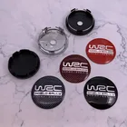 4 шт. 56 мм или 60 мм WRC Эмблема для логотипа автомобиля, Центральная ступица колеса, крышка, обод, установка, бейдж, пылезащитная крышка, наклейка, креативные декоративные наклейки