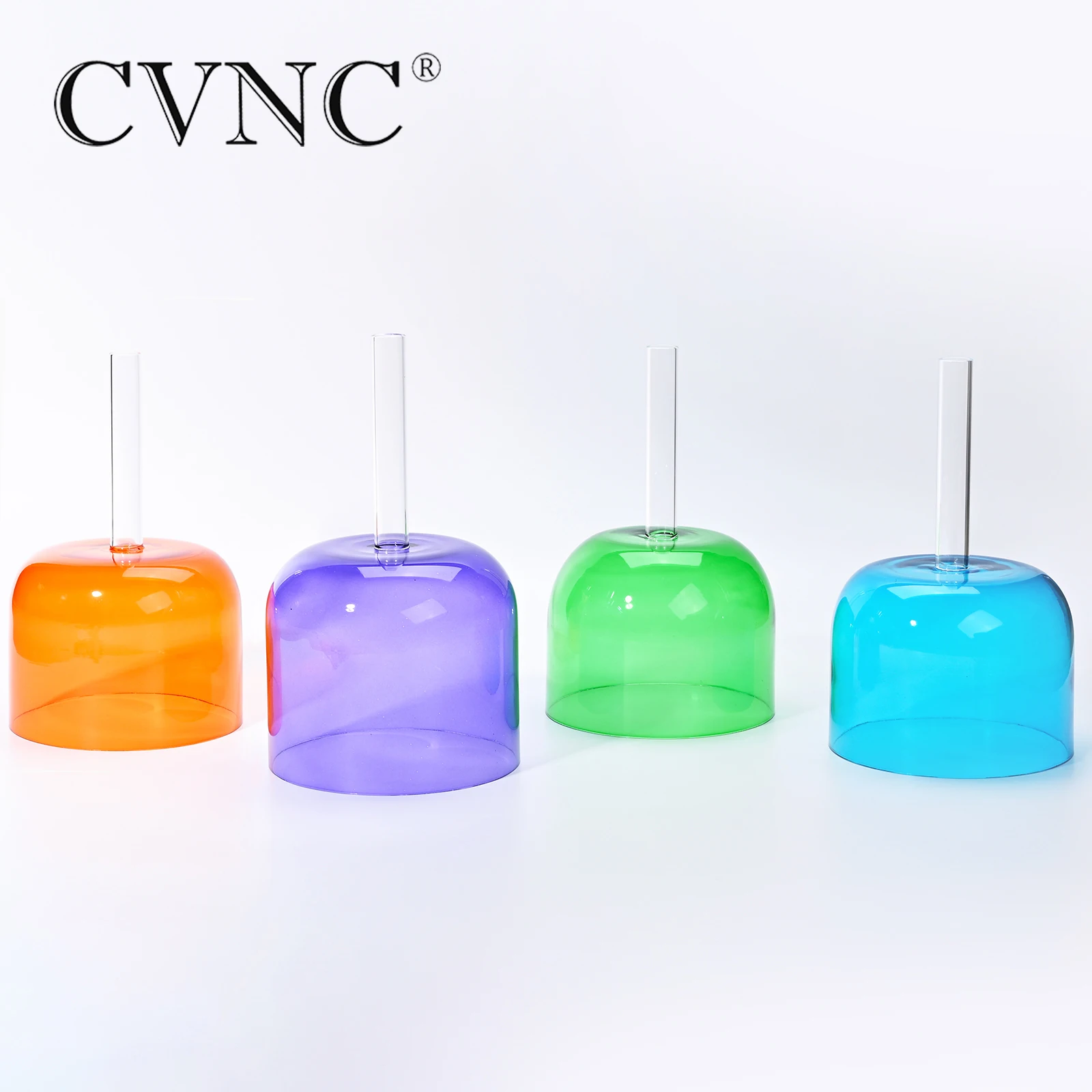 CVNC набор из 4 шт 6 &quotЦветные Примечание D B F G полые ручки прозрачный кристалл