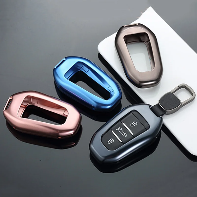 1pc SEEYULE Aluminum Alloy Car Key Case Shell Cover Protector Accessories for Peugeot 301 308S 408 508 2008 3008 4008 5008 | Автомобили и