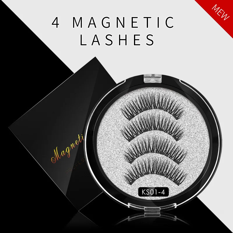 

MIOFIA Magnetic Eyelashes 3d Mink Lashes Natural False Eyelashes Handmade 4 Magnets Magnetic Lashes Beauty Makeup Tool 2021 NEW!