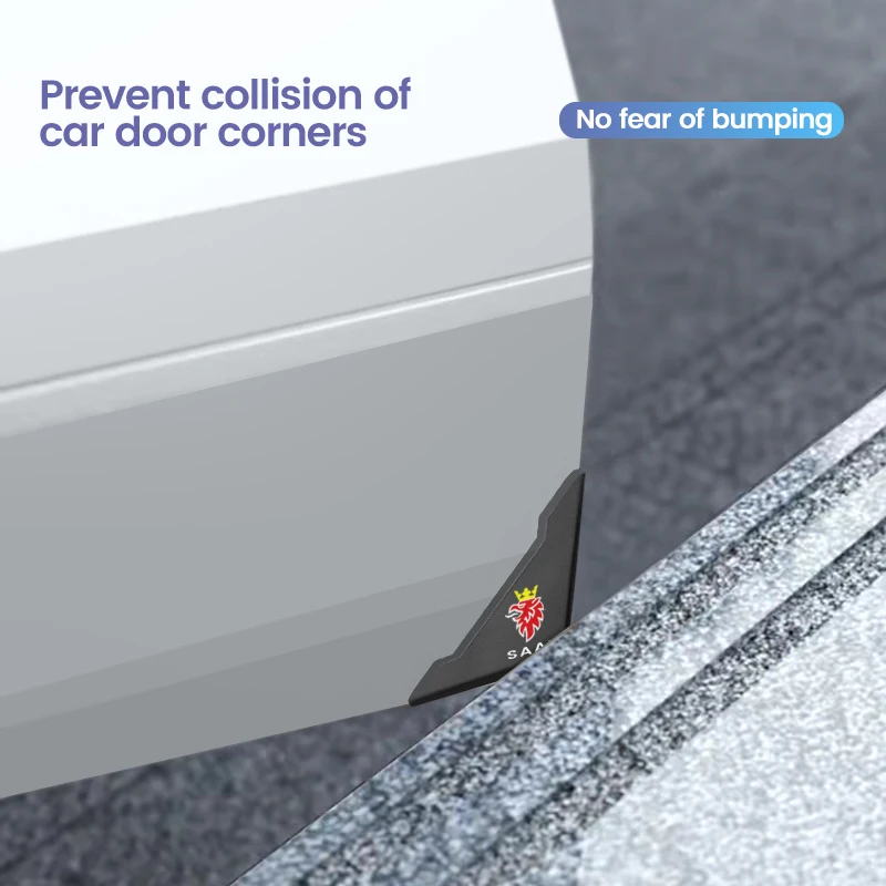 Накладки на углы дверей автомобиля из силикона для защиты от столкновений и царапин 2 шт./компл. для SAAB 03-10 Scania BJ SCS 9-3 9-93 on.