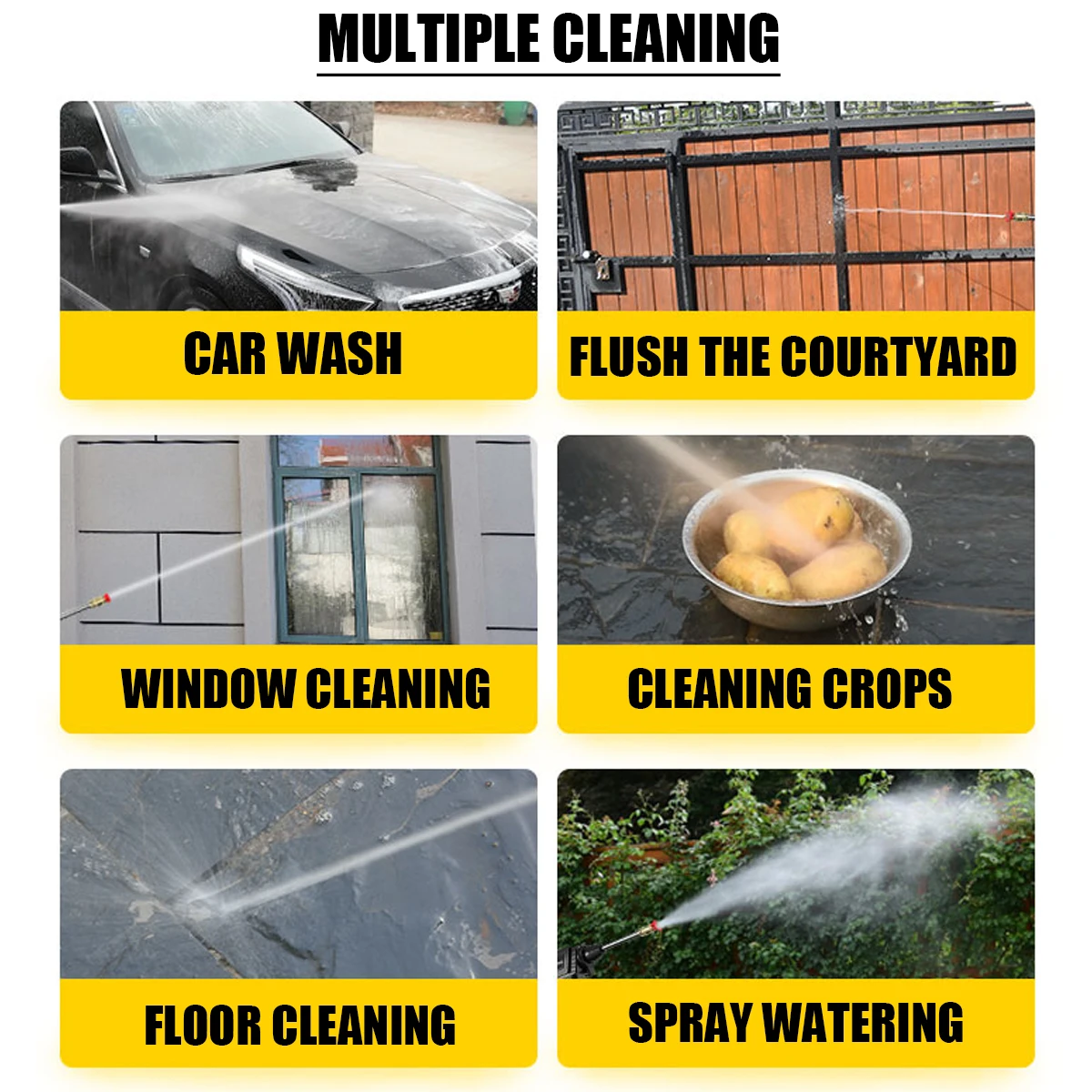 Автомобильный распылитель с водяным пистолетом 20000 мАч для мойки автомобиля