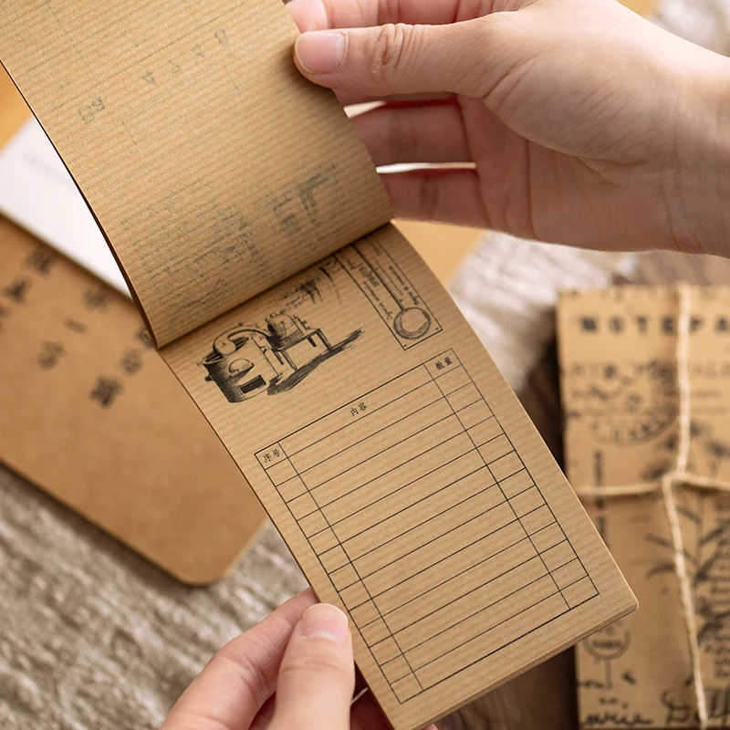 4 шт./лот ретро блокнот серия творческие сообщения материал декор Базовая бумага