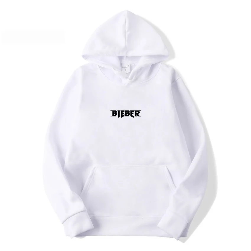 

Men Hoodies Sweatshirts Winter Hooded Justin Bieber Purpose Tour Print Pullover Hip Hop Streetwear Black Pink White Male Tops
