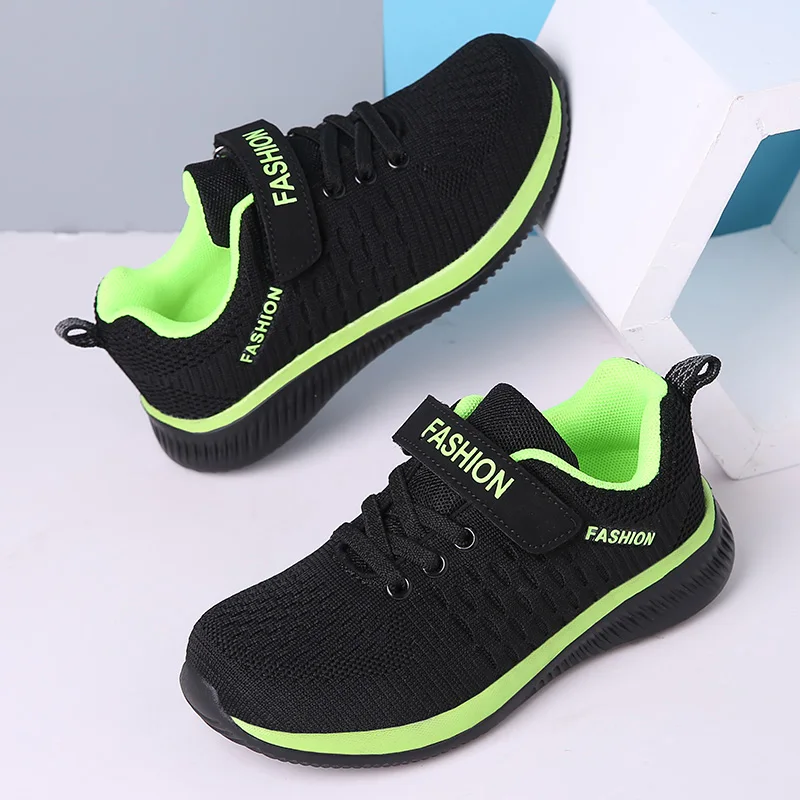 

Lightweight Kids Sneakers Breathable Boys Non-slip Children's Casual Shoes Flying Knit Girl Footwear Zapatillas running shoes