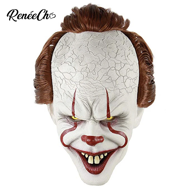Reneecho страшный Убийца Маска пеннивайза Стивена Кинга маска хоррор клоун Джокер