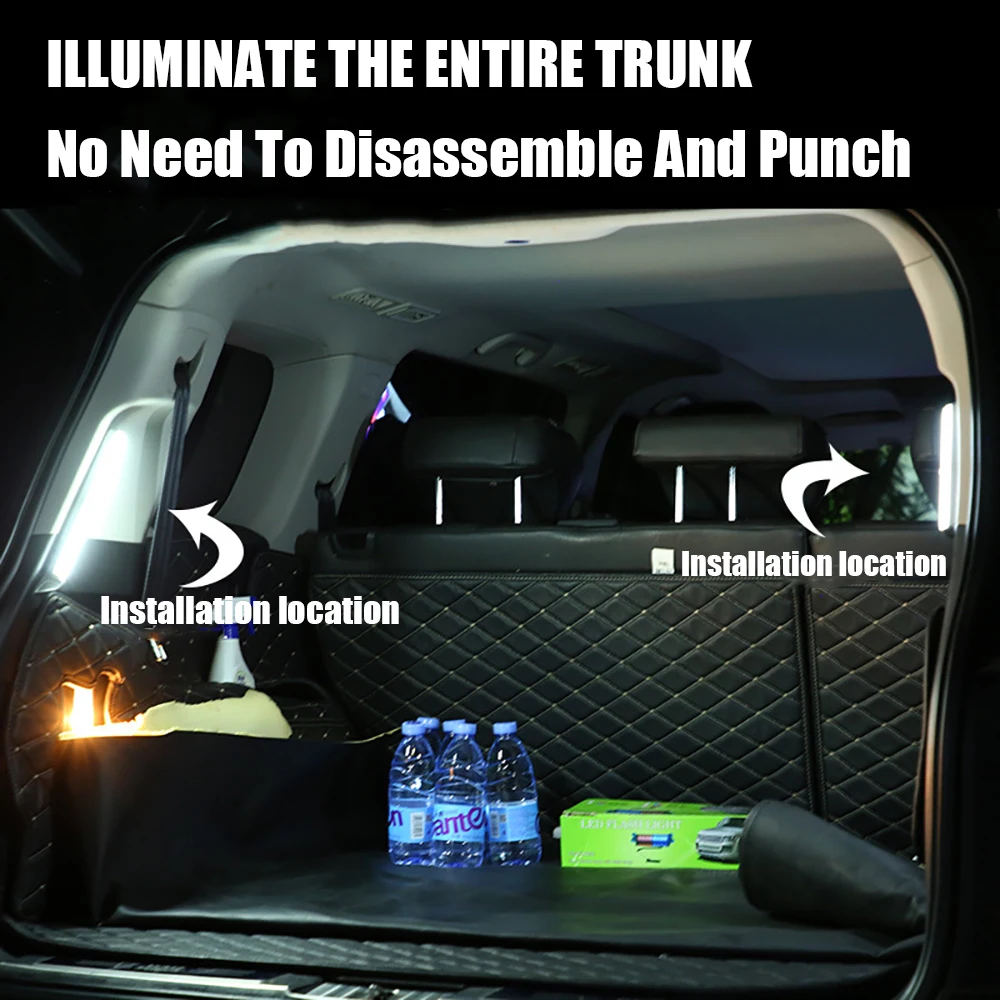 CARCTR багажник автомобиля светильник индукции человеческого тела чтение задний ing