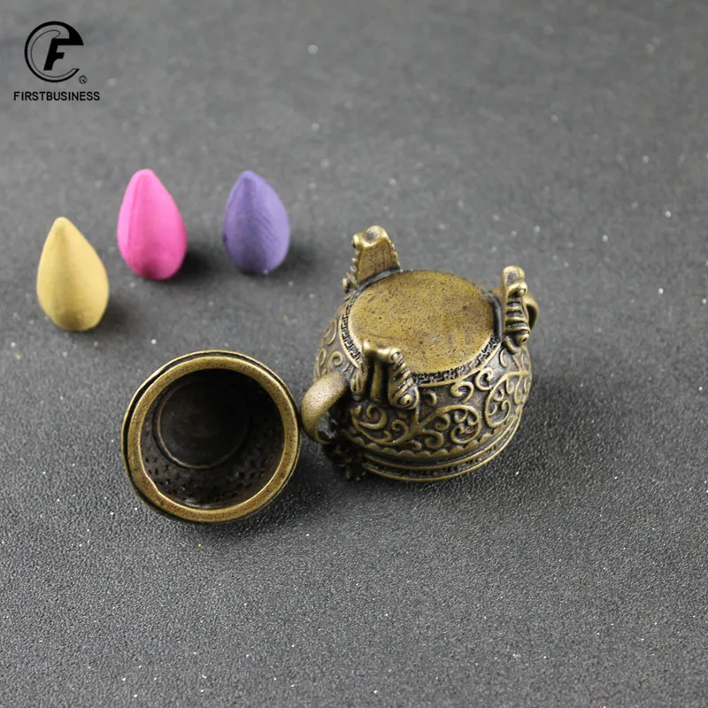 Китайская медная бронзовая горелка для благовоний Будды ладана ручной работы