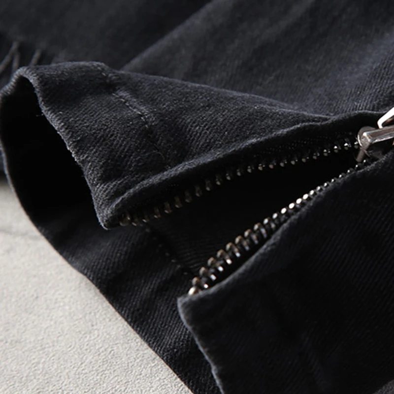 

Trend Fashion Suit Dress Denim Jacket Male Black Men's Jeans Jacket Korean Casual Embroidery Youth Men's Outerwear Coats A474