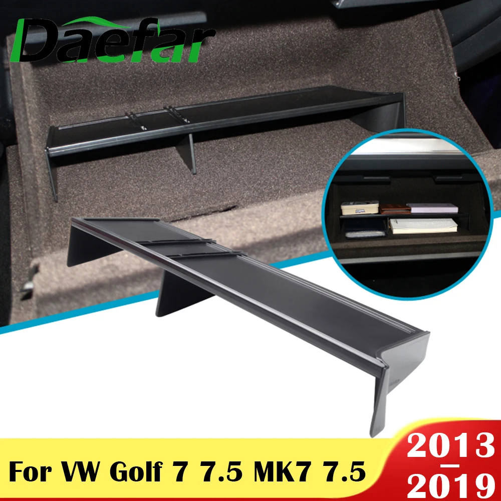 

For Volkswagen VW Golf 7 7.5 MK7 MK7.5 2013-2019 Car Glove Box Organizer Armrest Box Interval Storage Insert Divider Accessories