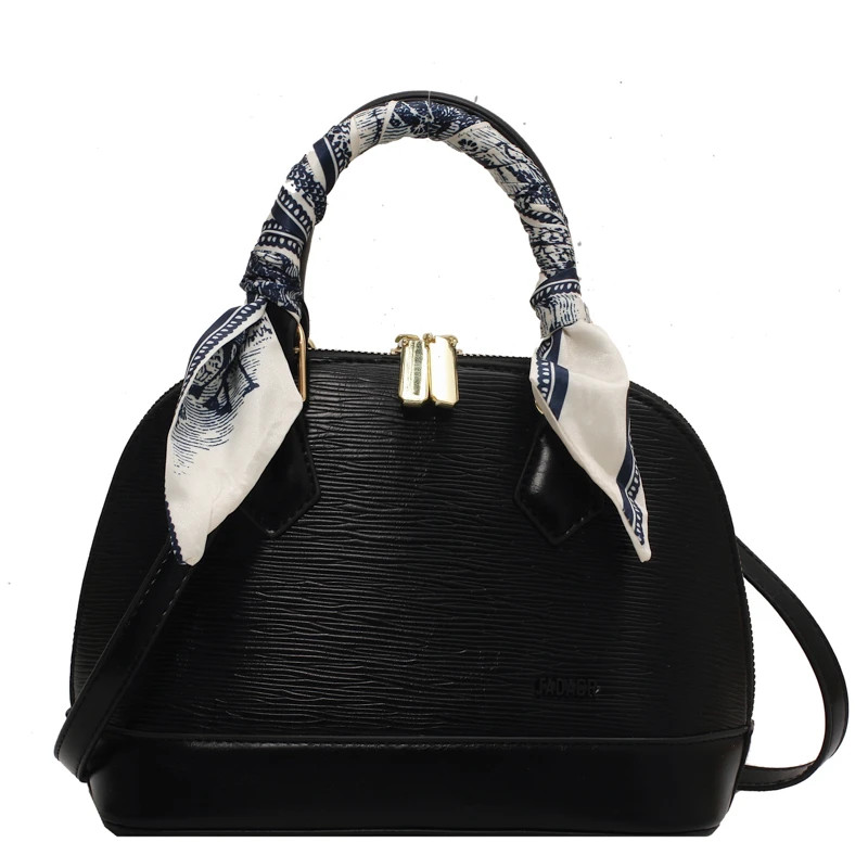 

Handbags Women Bag Brand Luxury Shell Hand Clutches Solid Color Leather Crossbody Bag For Women 2021 Fashion Hand Bags Half Moon