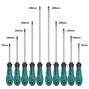 Набор отверток 75-200 мм из полипропилена, хромованадиевого сплава, 10 шт.