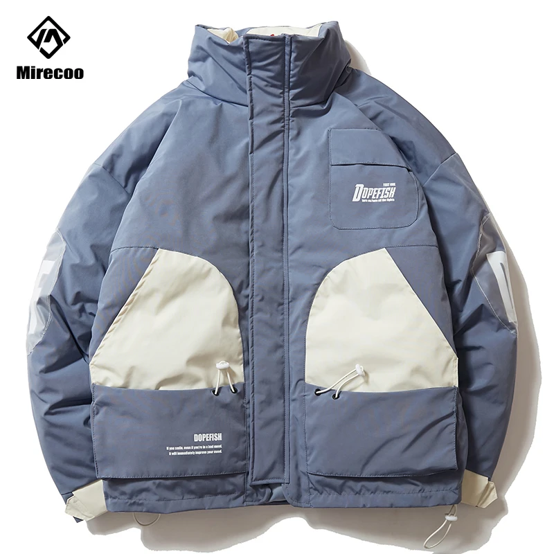 Мужская зимняя куртка Зимний пуховик для мужчин с несколькими карманами парка