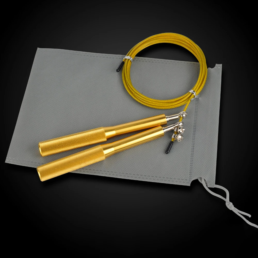 TOMSHOO Скакалка со стальной проволокой Регулируемая для фитнеса тренировок