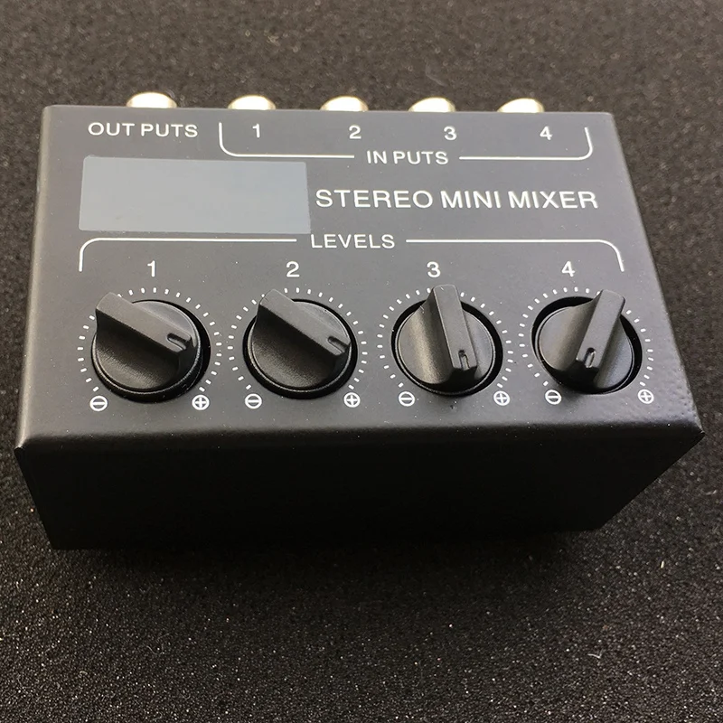 

Cx400 Mini Stereo Rca 4-Channel Passive Mixer Small Mixer Mixer Stereo Dispenser for Live and Studio
