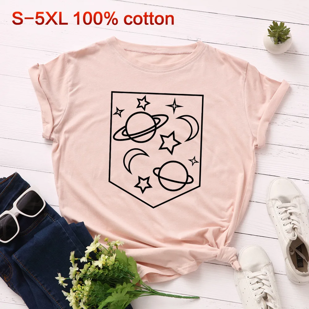 

Fashion Plus Size Women Tshirts Printing Funny T Shirts Tee Cartoon Loose Femme Cute Tops Woman Clothes