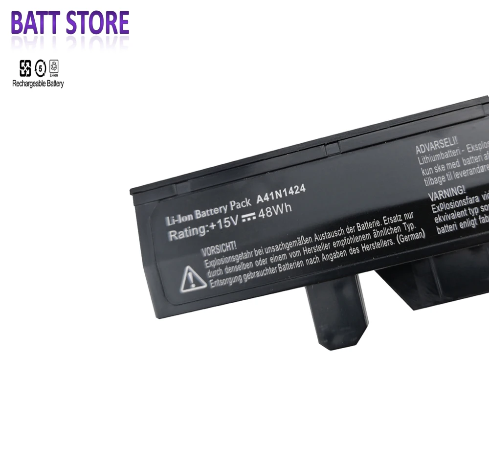 48Wh A41N1424 Аккумулятор для ноутбука ASUS ROG ZX50 ZX50J ZX50JX ZX50V ZX50VW GL552 GL552VW GL552J GL552JX GL552V