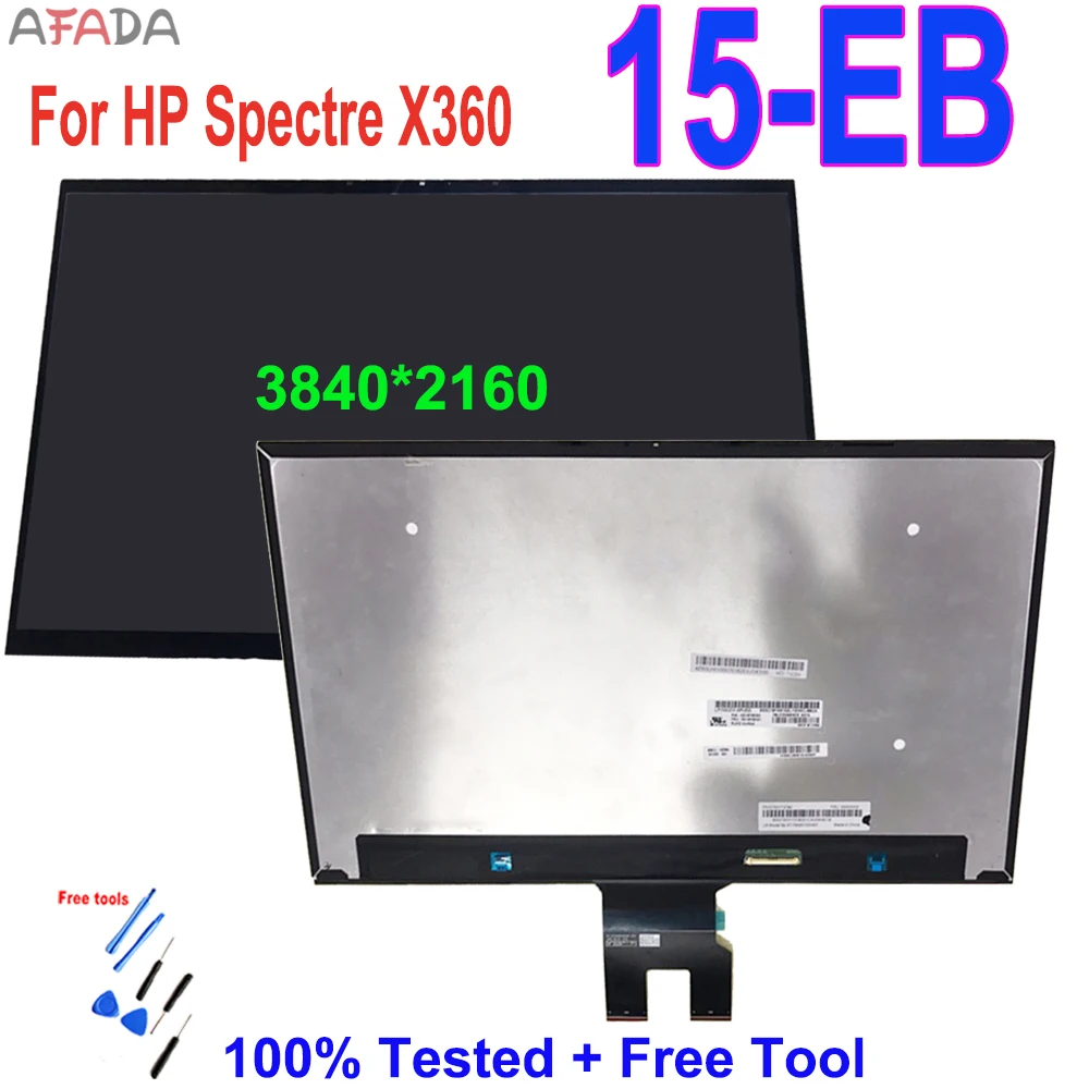 ЖК-экран 15 6 ''для HP Spectre X360 4K 15-eb Series 15-eb0043dx с дигитайзером в сборе UHD 3840X2160 -