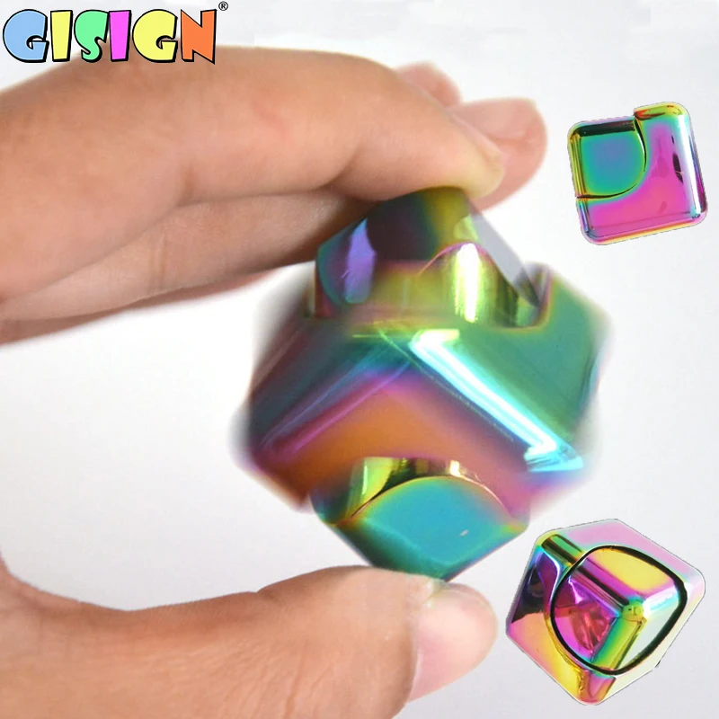 

Металлический фиджет-Спиннер-антистресс пальца игрушки ручного прядения квадратный комплект для взрослых для рабочего стола, DecompressionToys Съ...