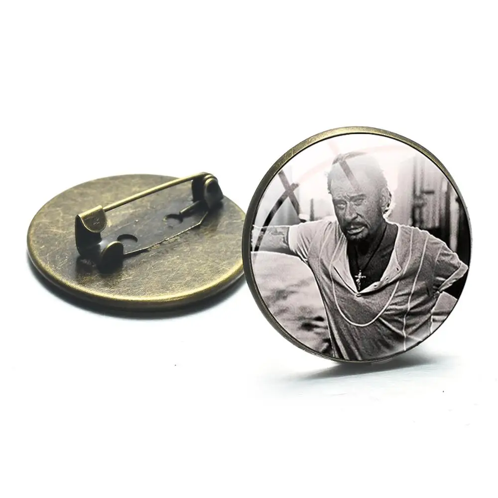 Азиатских известный Джонни Холлидей металлические броши и шпильки рок-звезды