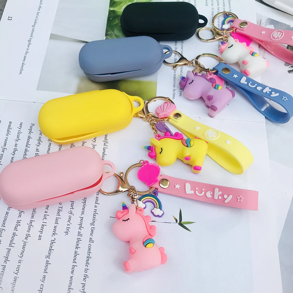 

cartoon Silicone Case for Huawei FreeBuds Lite / FreeBuds enjoy Case funny with cute animal Keychain Earphones Protect Cover