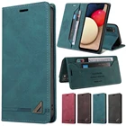 Кожаный чехол-кошелек с защитой от кражи для Samsung Galaxy A02S A11 A12 A21 A22 A31 A32 A41 A42 A51 A52 A70 A71 A72 A82, чехол для телефона