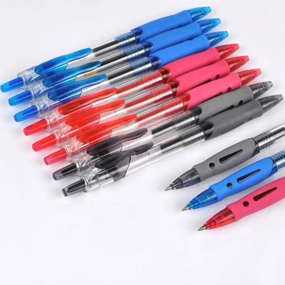 

1PC 0.5mm Press Gel Pen Refill Set Black Blue Red Ink Maker Student School Exam Office Pens Stationery Writing Supplies S9C6