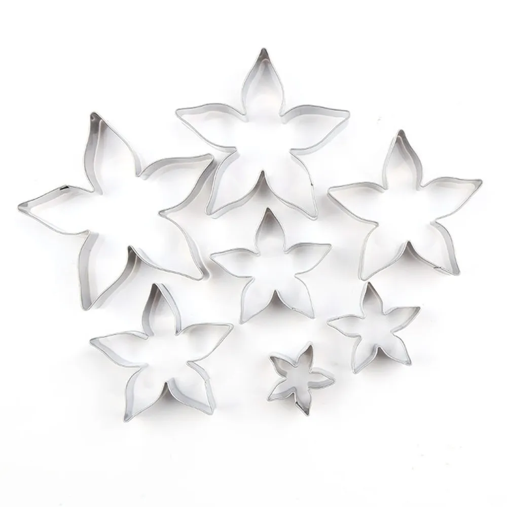 Форма для торта форма вырезания розы каликса звезд цветов британских сахарных