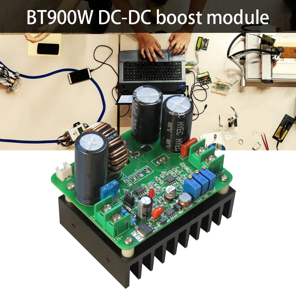 900W DC Boost модуль широкий Напряжение CVCC Шаг вниз Питание 15A 8V 30V/30V 60V 12V 130V с