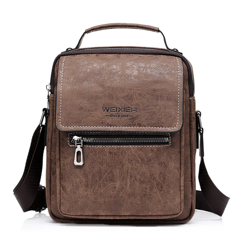 Повседневные Модные мужские винтажные сумки через плечо деловая Мужская сумка