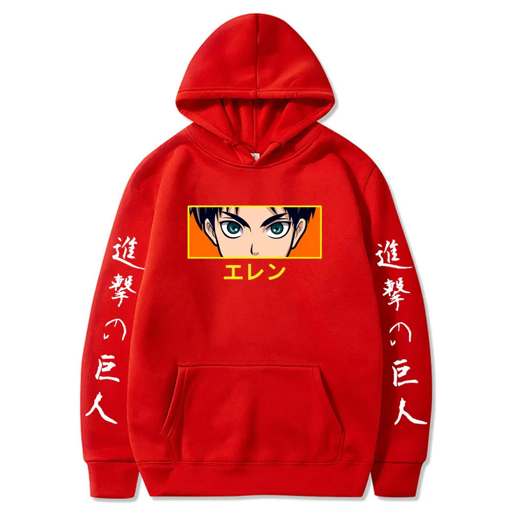 

Attack on Titan Hot Anime Hoodie Pullovers Tops Long Sleeves Hooded Sweatshirt Spring 2021 New Fashion Hoodie Men
