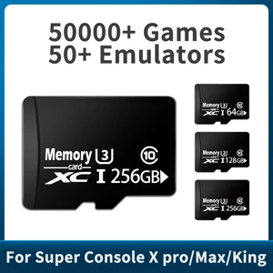 high speed tf card built in 50000 retro games 64gb 128gb 256gb memory card for super console x prorg351vsuper console x max free global shipping