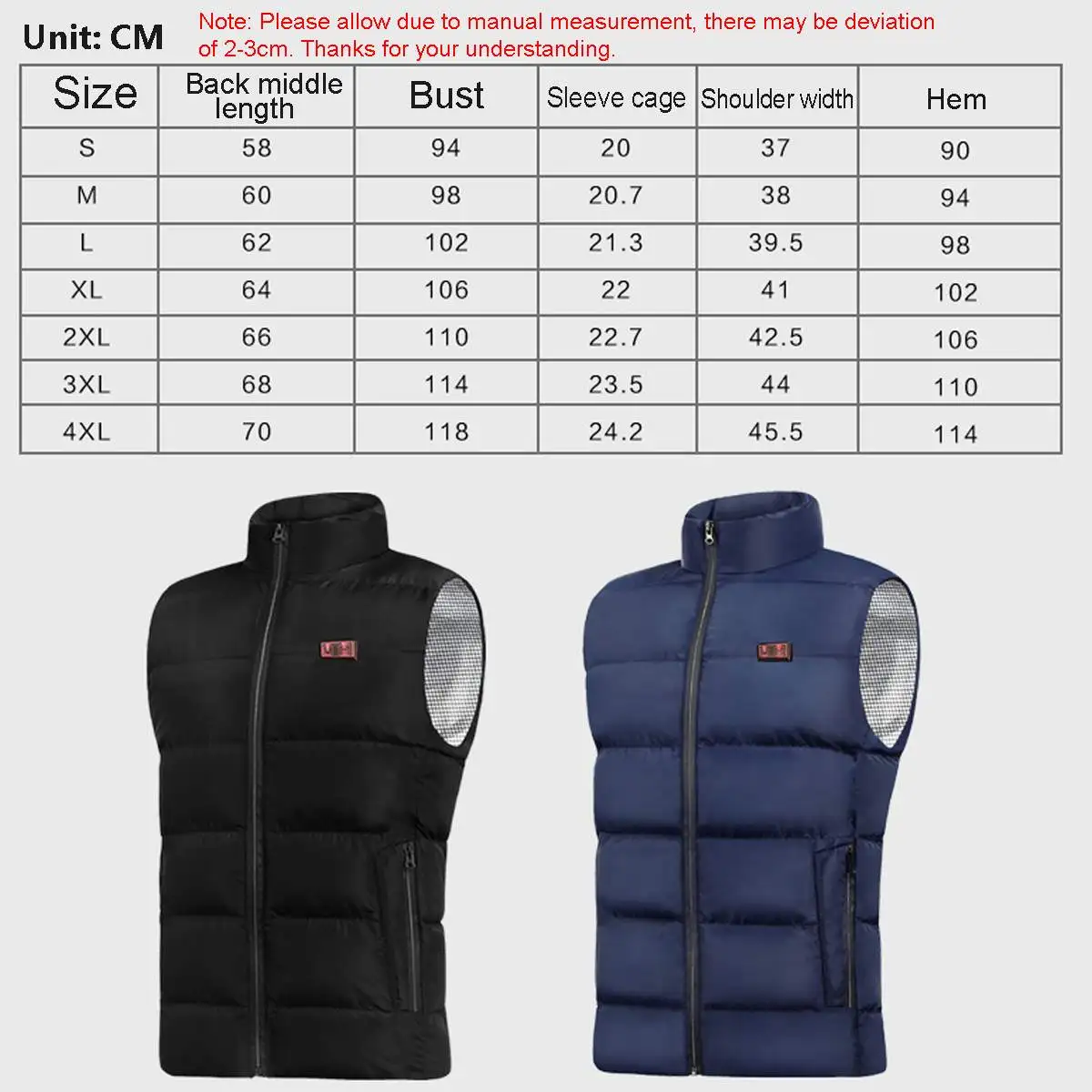 

9 Heated Zones Winter Electric Heated Vest Jackets Men Women Heating Pants Heating Socks 3 Gear Adjustable Camping Skiing