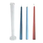 Форма для свечей с длинным стержнем, акриловая Форма для свечей, твердая Пластиковая форма для Тонких стержней, форма для свечей, поделки, Большие цилиндрические ребра
