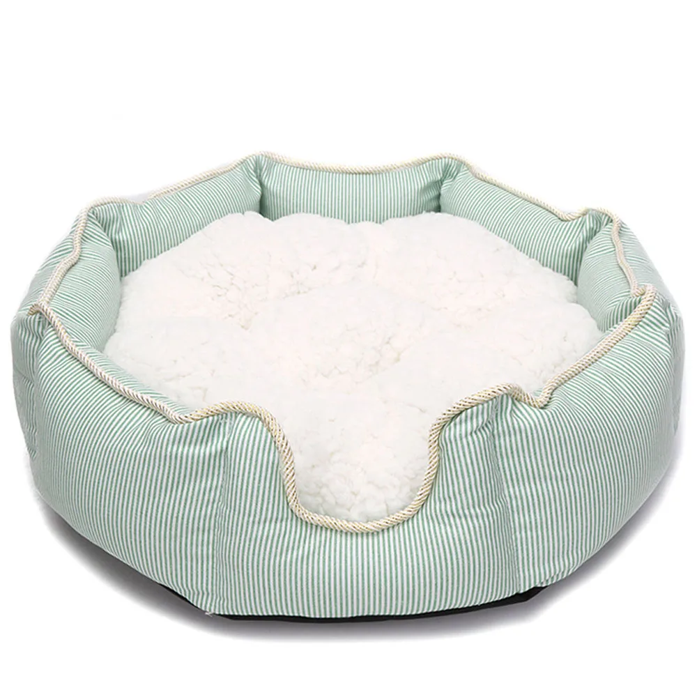 round dog bed Диван-кровать для больших собак, нескользящая кровать для домашних животных, мягкая теплая флисовая подушка для собак, скамейка для домашних животных, товары для домашних животных, щенков BD0075 - Цвет: round dog bed