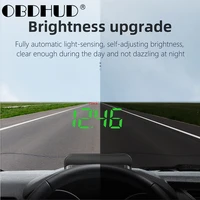 newest hud head up display obd2 model m5 car styling overspeed warning windshield projector alarm system universal auto 2021