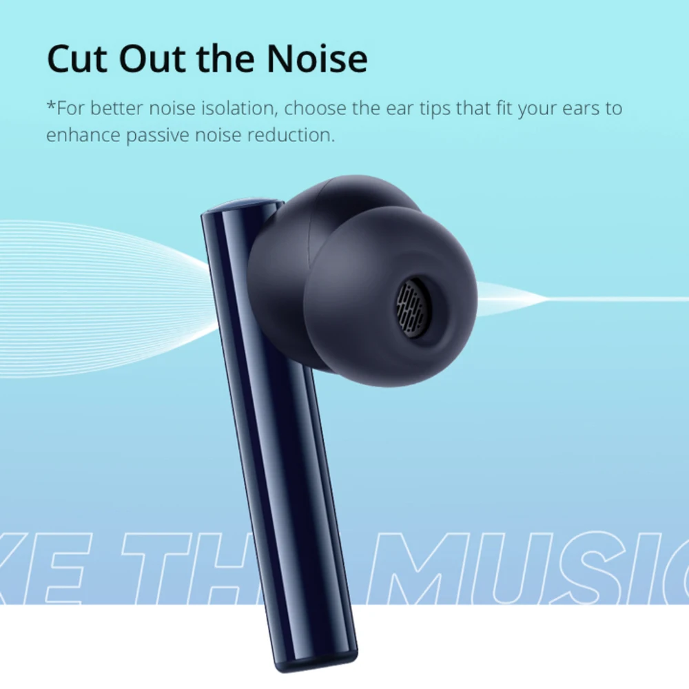Беспроводные наушники Realme Buds Air 2 Bluetooth 5 активное шумоподавление Hi-Fi усиление