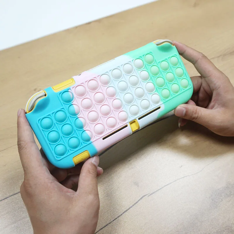 NEW Case For Nintendo Switch Lite Silicone Bubble Shell Nintend Mini Skin Cover with Free Joystick Caps | Электроника