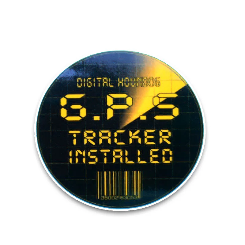 

Hot Interesting GPS Tracker Installed Car Sticker Motorcycle Decals Vinyl PVC 12cm*12cm Motorcycle Waterproof KK Decal